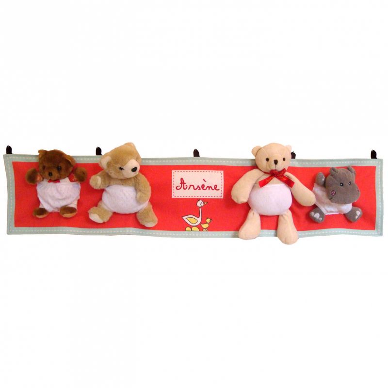 Range-doudous rouge orangé (personnalisable) Les Griottes
