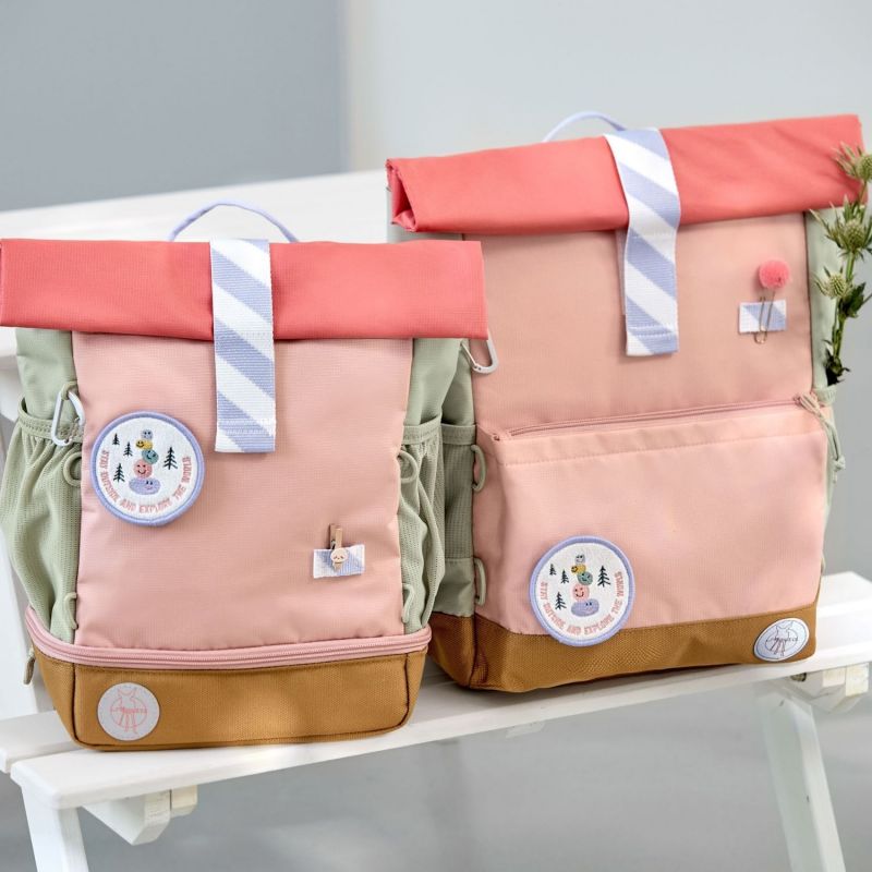 Mini sac à dos enfant Rolltop Sunny Explorer rose Lässig Ambiance 4
