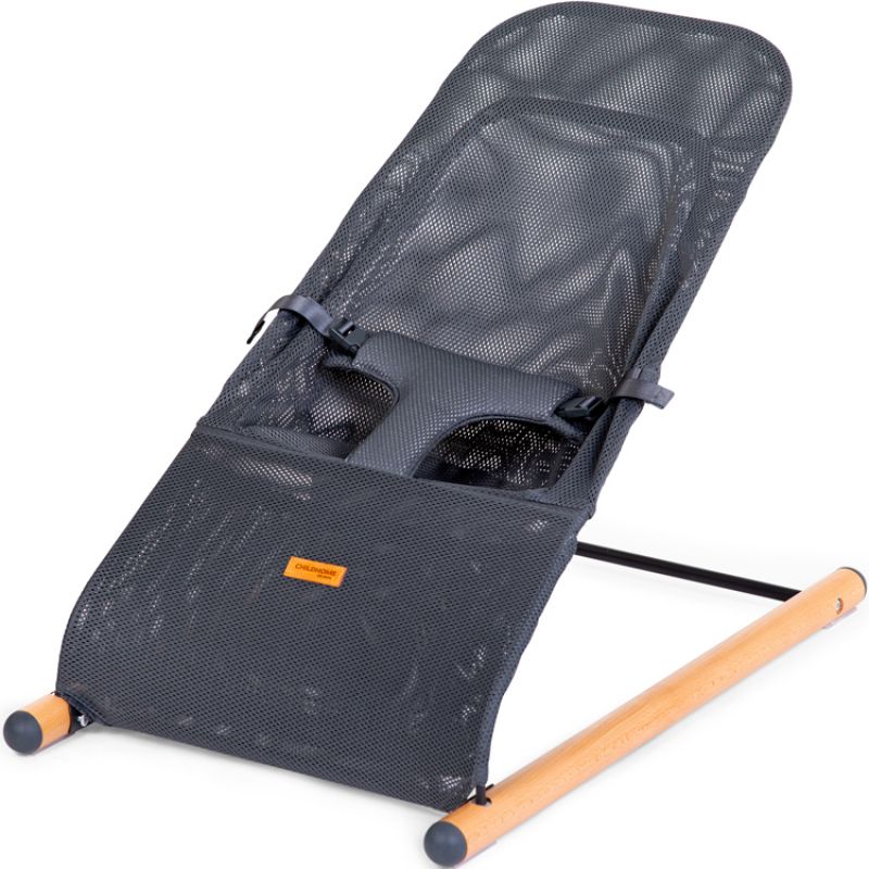Transat Evolux bouncer bois et anthracite Childhome