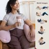 Coussin de grossesse Big Flopsy French Terry Barbe à papa Béaba Ambiance 8