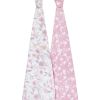Lot de 2 maxi langes en coton Ma Fleur (120 x 120 cm)  par aden + anais