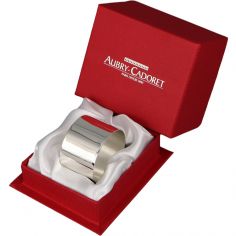 Rond de serviette Menton personnalisable (métal argenté) - Aubry-Cadoret