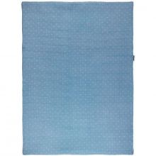 Couverture en coton Pure bleue (75 x 100 cm)  par Nattou
