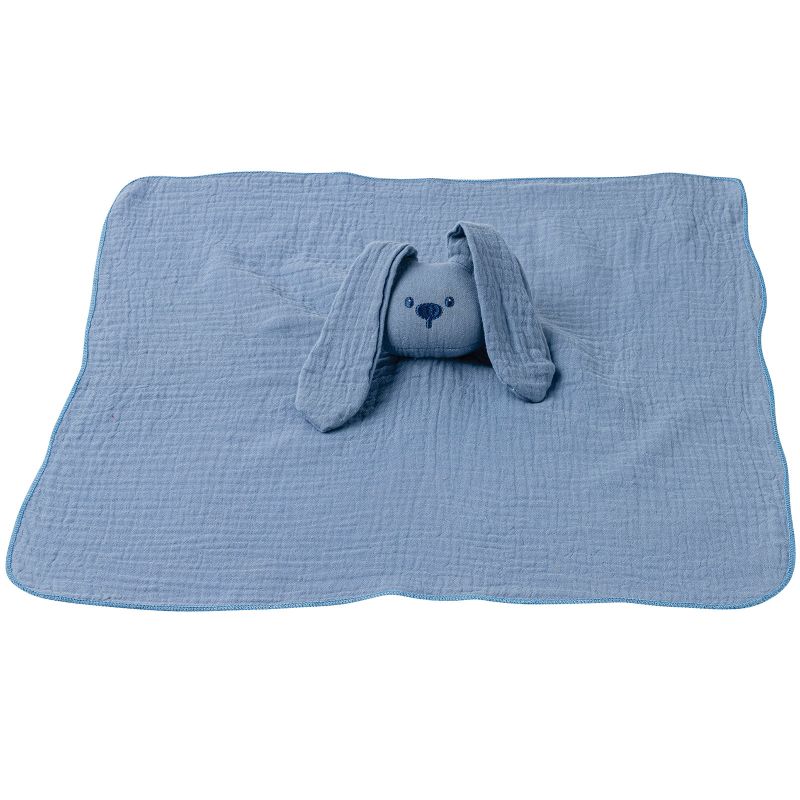 Doudou plat lapin bleu Lapidou Nattou