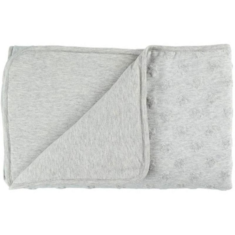 Couverture en jersey gris clair Mix et Match (100 x 140 cm) Noukie's