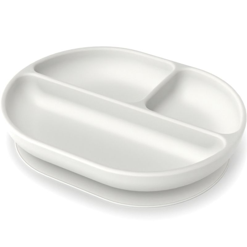 Assiette à compartiments à ventouse en silicone cloud EKOBO