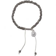Bracelet Beads perles gris anthracite  par Proud MaMa