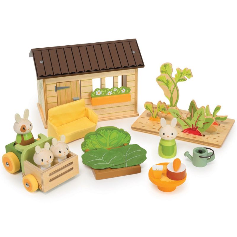 Set de jardin avec lapins et potager en bois Tender Leaf Produit 5