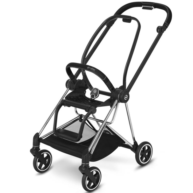 Châssis pour poussette Mios Chrome avec détails noir Cybex