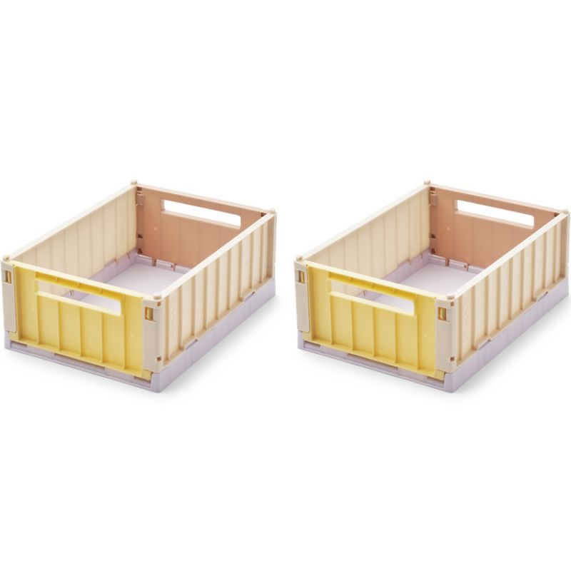 Lot de 2 petites caisses de rangement Weston S Jojoba multi mix Liewood