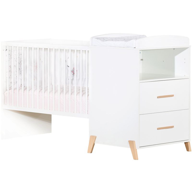 Lit bébé combiné évolutif Joy naturel (60 x 120 cm) Baby Price