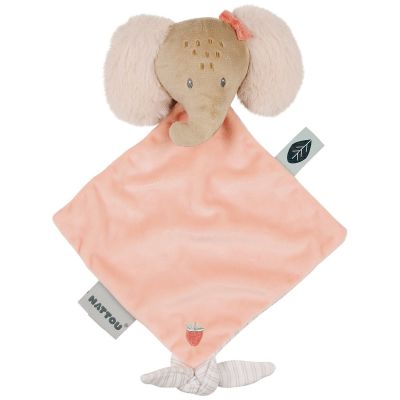 Mini doudou attache sucette Oli L'éléphant (19 cm)  par Nattou