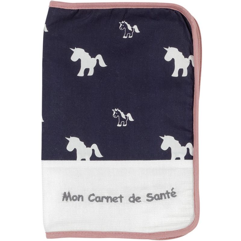 Protège carnet de santé Ophélia la licorne Trois Kilos Sept