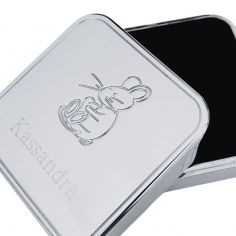 Boîte à dents métal argenté Kassandra (personnalisable)