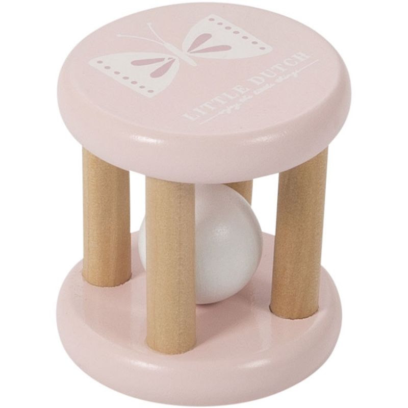Hochet en bois Adventure pink Little Dutch