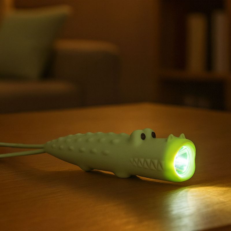 Lampe de poche en silicone Crocodile Little L Ambiance 3