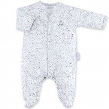 Pyjama léger jersey Cosmi gris plum (naissance : 50 cm)  par Bemini