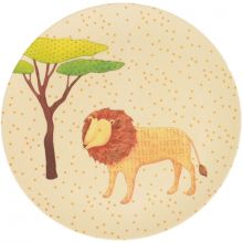 Grande assiette en bambou lion Safari (25 cm)  par Love Maé