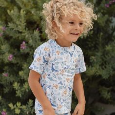 T-shirt de bain anti-UV manches longues Seashells (3-4 ans)