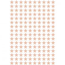 Stickers étoiles abricot (29,7 x 42 cm)  par Lilipinso