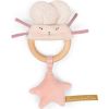 Hochet anneau bois souris rose La petite école de danse Moulin Roty Produit 1