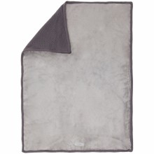 Couverture tricoloudoux Poudre d'étoiles gris (75 x 100 cm)  par Noukie's