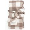 Lot de 2 langes Minimax Vichy Caramel (140 x 100 m) Babyshower Produit 1
