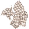 Lot de 2 langes Minimax Vichy Caramel (140 x 100 m) Babyshower Produit 2