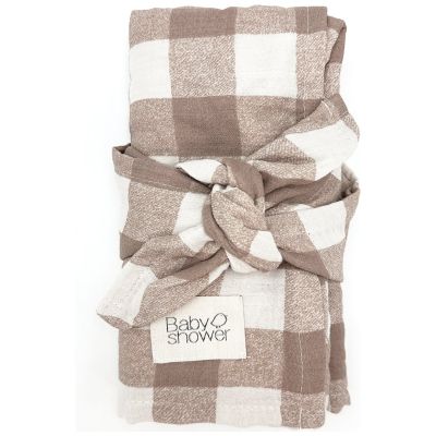 Lot de 2 langes Minimax Vichy Caramel (140 x 100 m)