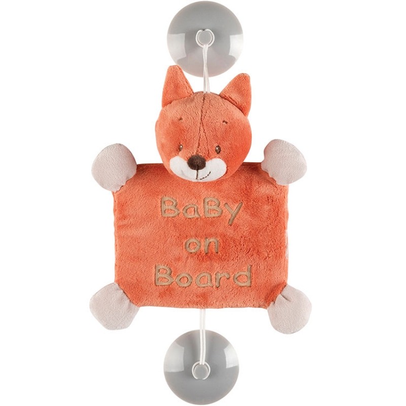 Bébé à bord Oscar le renard Nattou