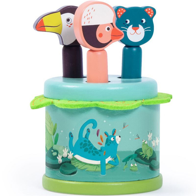 Pop up en bois Dans la Jungle Moulin Roty