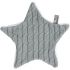 Doudou plat étoile Cable Uni gris (30 cm) - Baby's Only Doudou plat étoile Cable Uni gris (30 cm) - Baby's Only