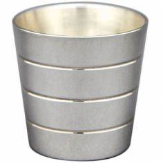 Coquetier Biarritz personnalisable (métal argenté) - Aubry-Cadoret