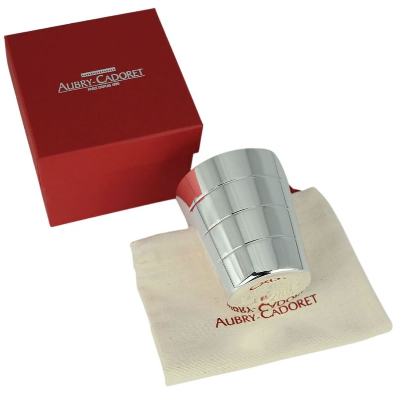 Coquetier Biarritz personnalisable (métal argenté) Aubry-Cadoret Packaging 4