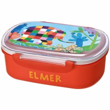 Boîte à goûter lunch box rouge Elmer  par Petit Jour Paris