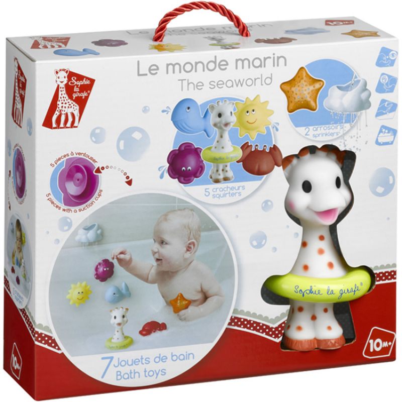 Jouet de bain Le monde marin Fresh Touch (7 pièces) Sophie la girafe Packaging 1 grande taille