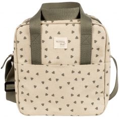 Sac isotherme biberons coeurs Poppy Mousse - Walking Mum
