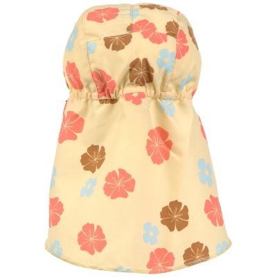 Casquette protège nuque anti-UV Fleurs vanille (19-36 mois)