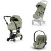 COŸA Style 2026 Poussette ultra-compacte et Châssis Rose Gold Sage Green Cybex Produit 3