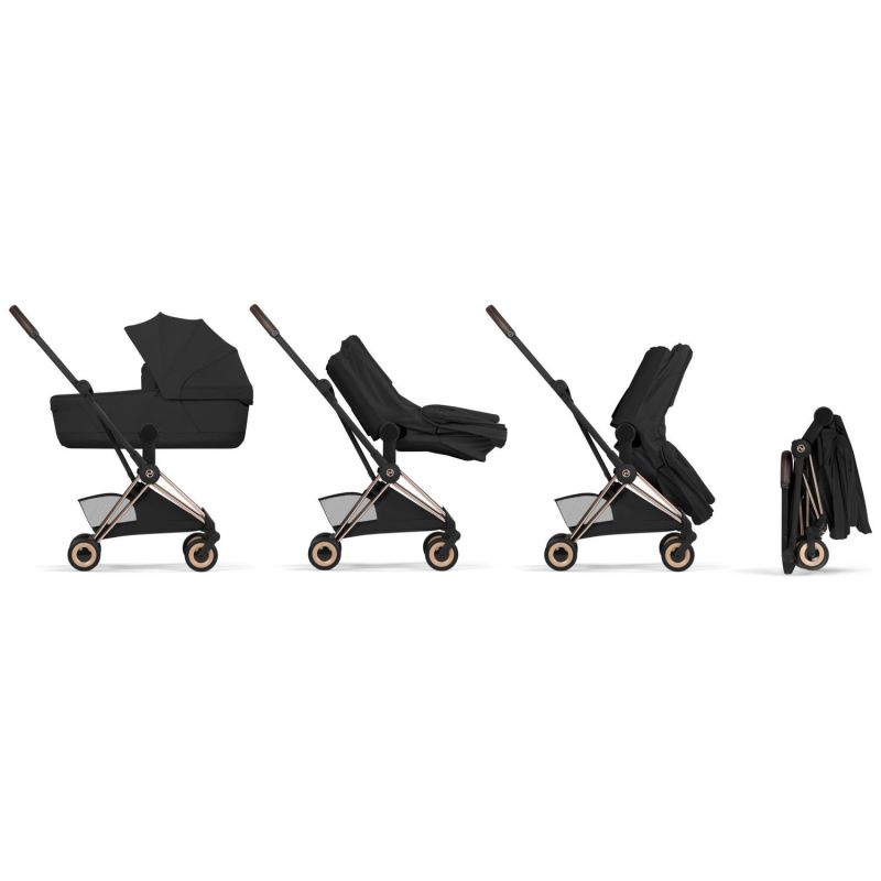 COŸA Style 2026 Poussette ultra-compacte et Châssis Rose Gold Sage Green Cybex Produit 8