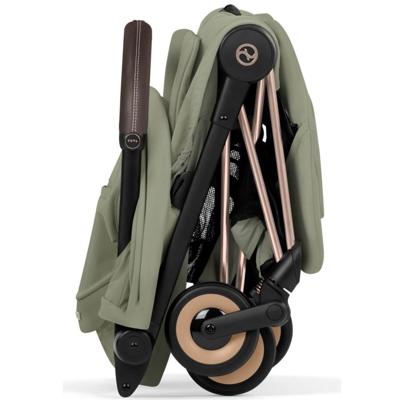 COŸA Style 2026 Poussette ultra-compacte et Châssis Rose Gold Sage Green Cybex Produit 9