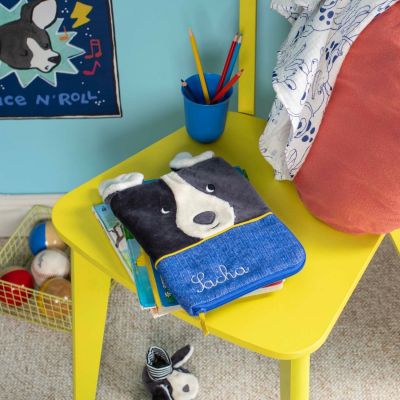 Protège carnet de santé Puce et Pilou (personnalisable)