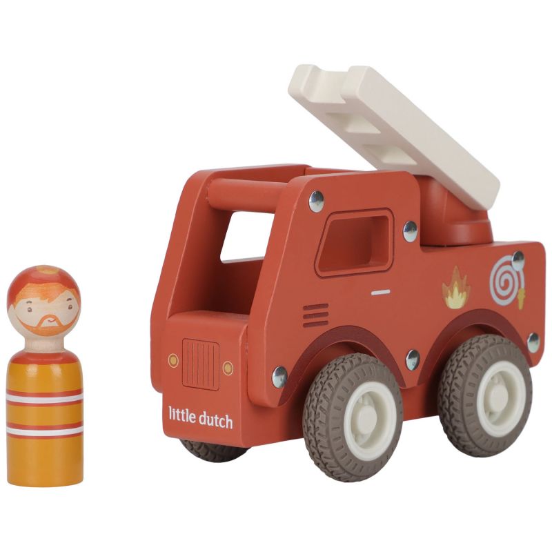 Camion de pompiers 1er âge en bois Little Dutch Produit 5