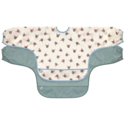 Lot de 2 bavoirs manches longues Tiny Team Chien