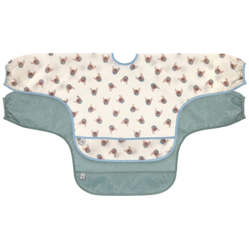 Lot de 2 bavoirs manches longues Tiny Team Chien Lässig Produit 1