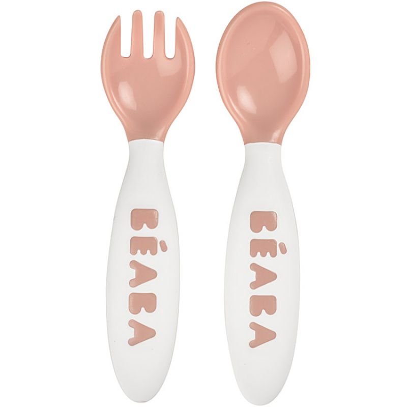 Set de 2 couverts bébé 2ème âge nude Béaba
