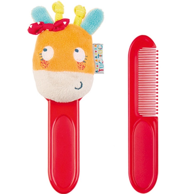 Set peigne et brosse African Routes girafe Tuc Tuc