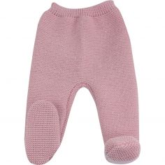 Pantalon en maille Rose (0-1 mois) - Trois Kilos Sept