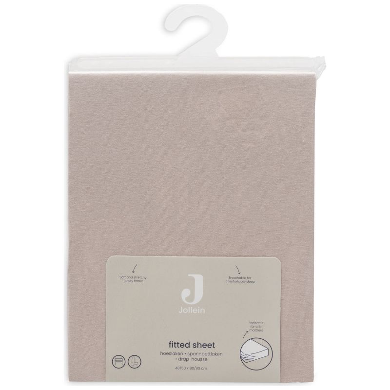 Drap housse en jersey Silk Rose (40 x 80 cm) Jollein Packaging 4