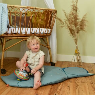Tapis d'éveil Pingouin Bleu